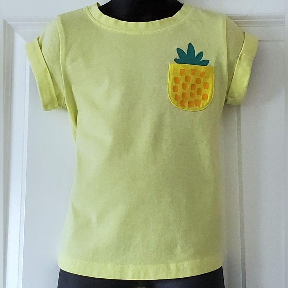 2/$10 - Girl's Short Sleeve Pineapple Fashion Tee